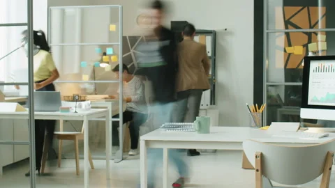 Time Lapse of Workday in Office Vídeos de archivo 169279762