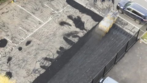 Time lapse of working steamroller Stock-Footage 121888378