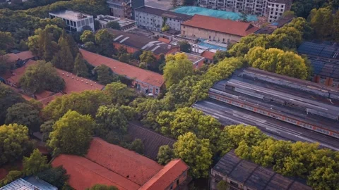 Time Lapse Of The Wuhan City Stock Footage 166714757
