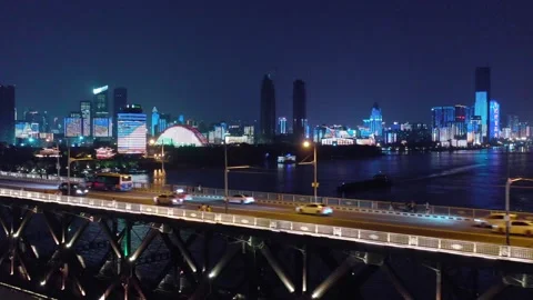Time Lapse Of The Wuhan City Stock Footage 166715022