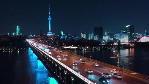 Time Lapse Of The Wuhan City Stock Footage 166715037