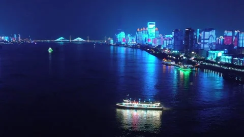 Time Lapse Of The Wuhan City Stock Footage 166715074