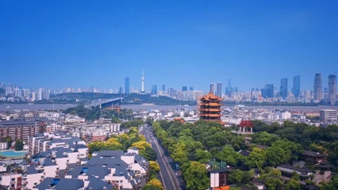 Time Lapse Of The Wuhan City Stock-Footage 166715197