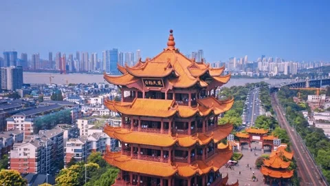 Time Lapse Of The Wuhan City Stock Footage 166715218