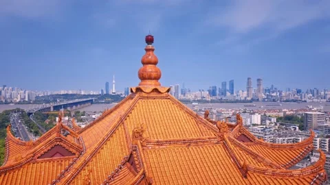 Time Lapse Of The Wuhan City 스톡 동영상 166715302