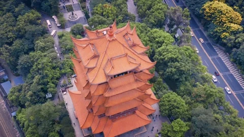 Time Lapse Of The Wuhan City Stock Footage 166715391