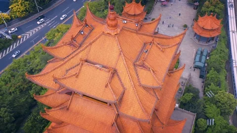 Time Lapse Of The Wuhan City Stock Footage 166715488