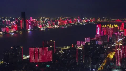 Time Lapse Of The Wuhan City Stock Footage 166715861