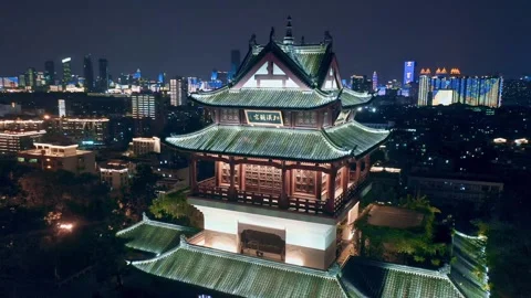Time Lapse Of The Wuhan City Stock Footage 166716107