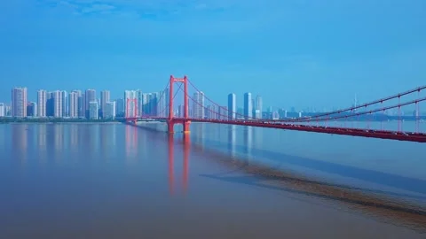 Time Lapse Of The Wuhan City Stock Footage 166716481