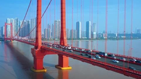 Time Lapse Of The Wuhan City Stock Footage 166716495