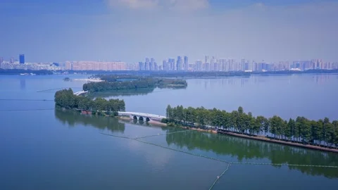 Time Lapse Of The Wuhan City Stock Footage 166716656