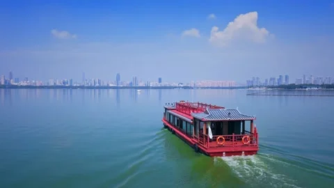Time Lapse Of The Wuhan City Video stock 166716670