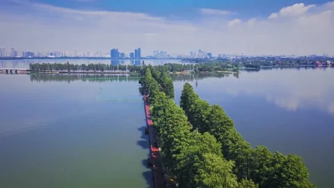 Time Lapse Of The Wuhan City Stock Footage 166716677