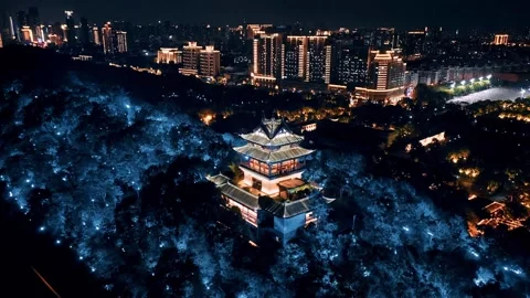 Time Lapse Of The Wuhan City Stock Footage 166722658