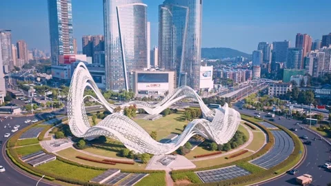 Time Lapse Of The Wuhan City Stock Footage 166723316