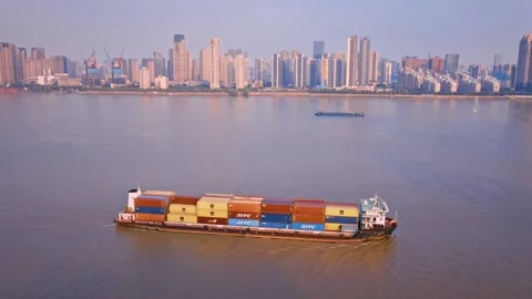 Time Lapse Of The Wuhan City Stock Footage 166724607