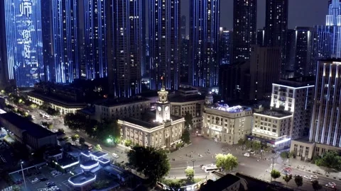 Time Lapse Of The Wuhan City Stock Footage 166724901