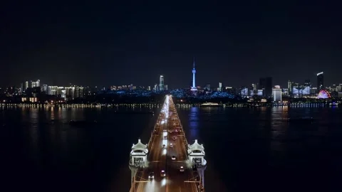 Time Lapse Of The Wuhan City Stock Footage 166727175
