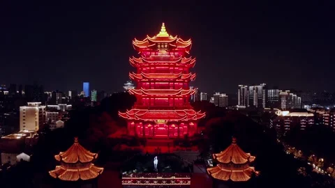 Time Lapse Of The Wuhan City Stock Footage 166727618