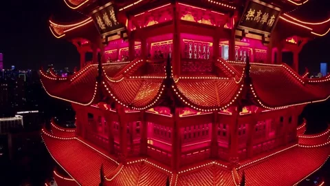 Time Lapse Of The Wuhan City 스톡 동영상 166877549