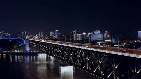 Time Lapse Of The Wuhan City Stock Footage 166878533