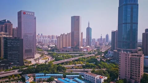 Time Lapse Of The Wuhan City 스톡 동영상 166879620