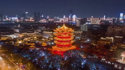 Time Lapse Of The Wuhan City Stock Footage 170667652