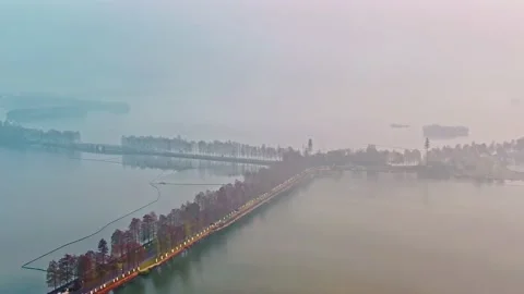 Time Lapse Of The Wuhan City Video stock 200068187