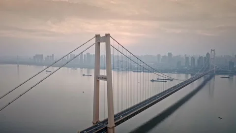 Time Lapse Of The Wuhan City Stock Footage 201285692