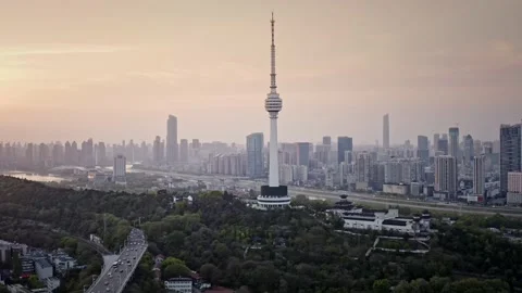 Time Lapse Of The Wuhan City Stock Footage 201293640