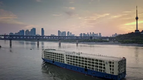 Time Lapse Of The Wuhan City Stock Footage 201293967