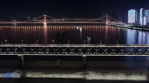 Time Lapse Of The Wuhan City Stock Footage 201302199