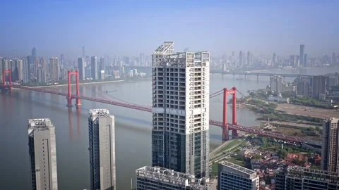 Time Lapse Of The Wuhan City Stock Footage 201304190