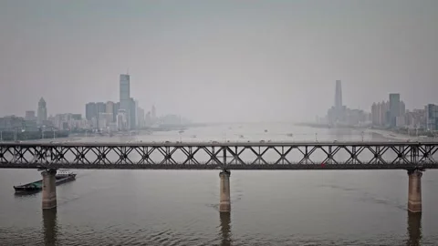 Time Lapse Of The Wuhan City Stock Footage 201306893