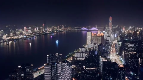 Time Lapse Of The Wuhan City Stock Footage 201307810