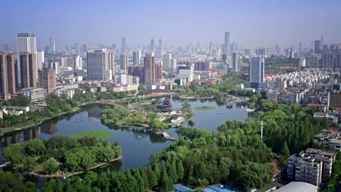 Time Lapse Of The Wuhan City Vídeo Stock 201308367