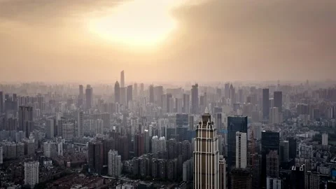 Time Lapse Of The Wuhan City Stock Footage 201317447