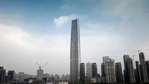 Time Lapse Of The Wuhan City 스톡 동영상 201317522