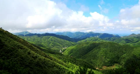 Time lapse of Yangtian lake wind farm Stock-Footage 295601940