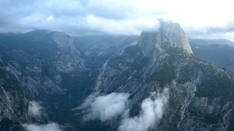 Time Lapse - Yosemite Valley Clouds Stock Footage 107295017