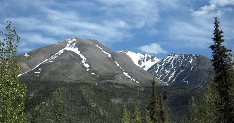 Time-lapse of Yukon Mountain scene. Stock Footage 94601937