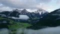 time lapse zoom fog clouds over prags valley dolomites 4k 11717 4k or 4k+ Resolution