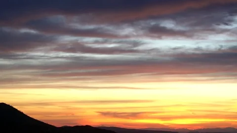 Time Lapse Zoom of Scenic Sunset in the Mojave Desert Stock Footage 73842436