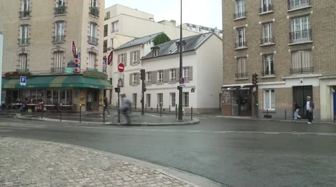 TIME LAPSE_FRENCH CORNER ROADWAY Stock Footage 46758605