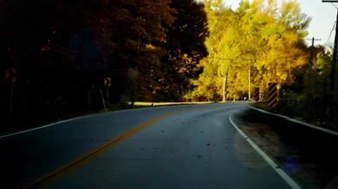Time Lapsed Drive through the Country Video stock 8831463
