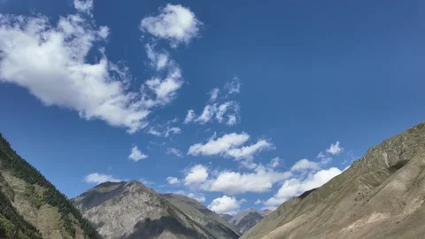 Time LapseMountains And Clouds Landscape 4K - Timelapse of Majestic Peaks,  Stock Footage 287200665