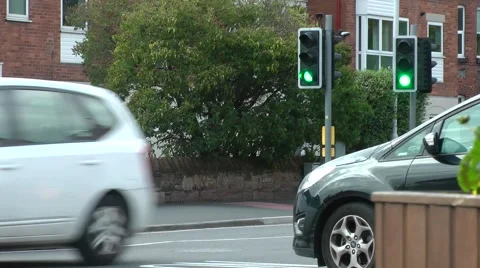 Time lapses of traffic lights and cars Stock Footage 41269145