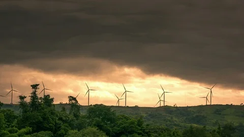 Time lapse,Scenery in the evening before the rainstorm Stock Footage 93756161