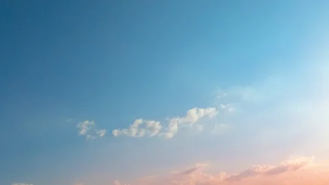 Time lapse,sky beautiful cloud scape white fluffy clouds over blue sky. Stock Footage 96486914